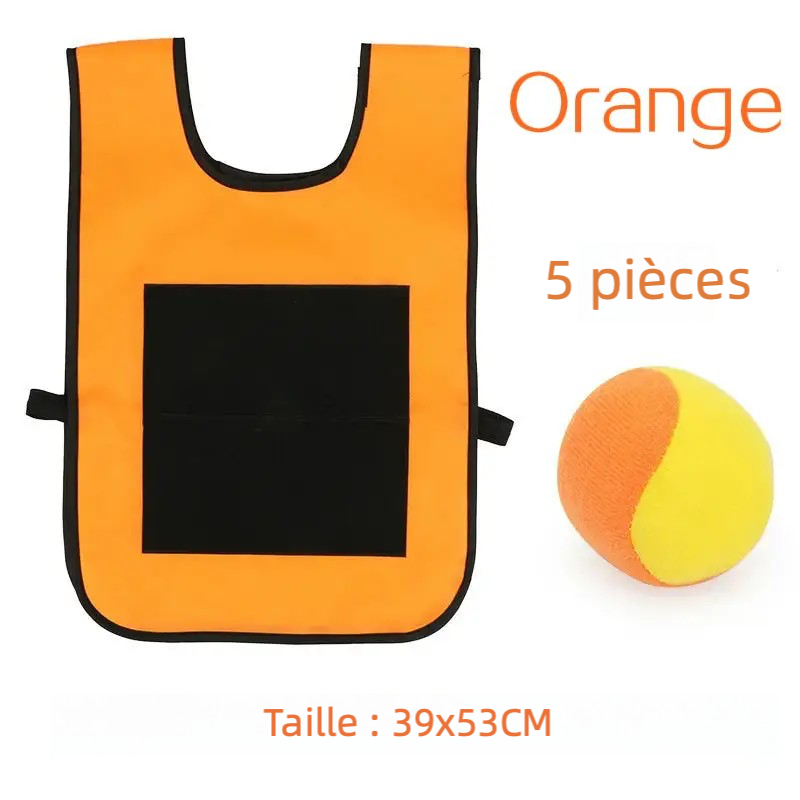 Gilet de Jeu avec Balles Adhésives – Jouet Sportif pour Enfants