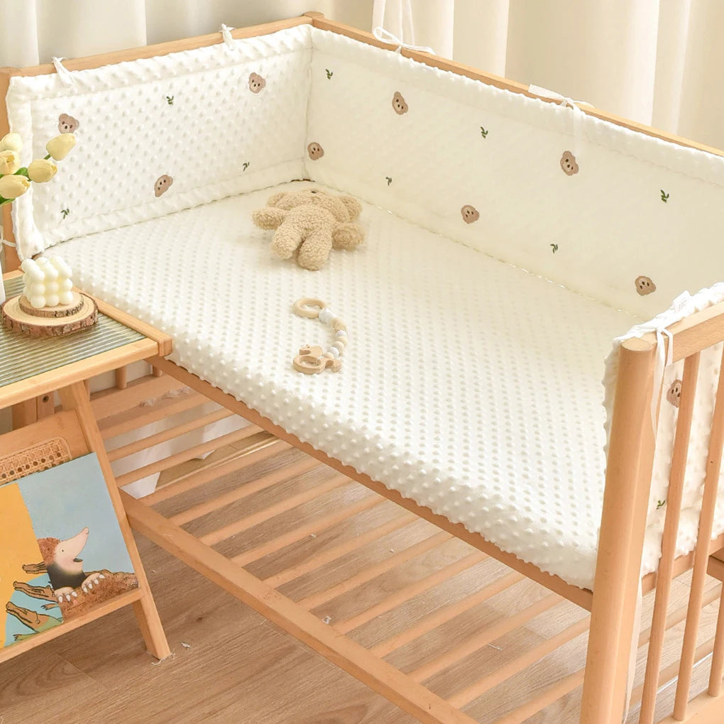Pare-chocs de Berceau Doux, Anticollision, Détachable et Lavable - Garantie d'une Sécurité Optimale pour le Sommeil de Bébé