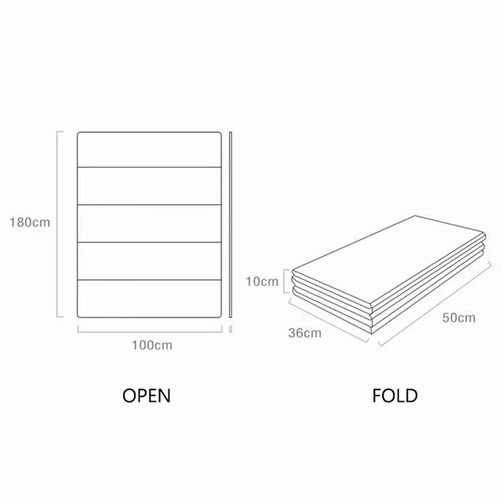 Tapis de jeu pour bébé pliable non toxique en mousse