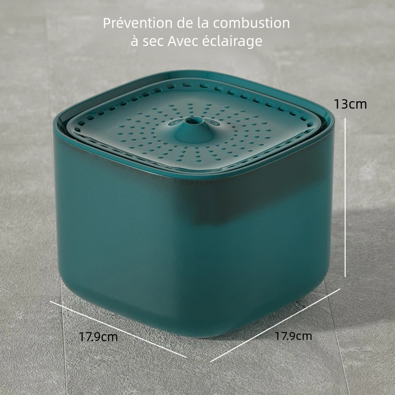 Fontaine à eau pour chat de 3 litres avec filtre à recyclage automatique