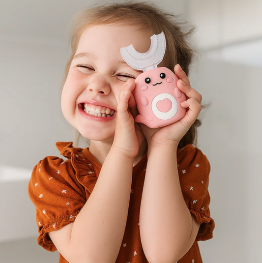 Brosse à dents électrique ludique pour enfant (Une brosse de tête offerte)