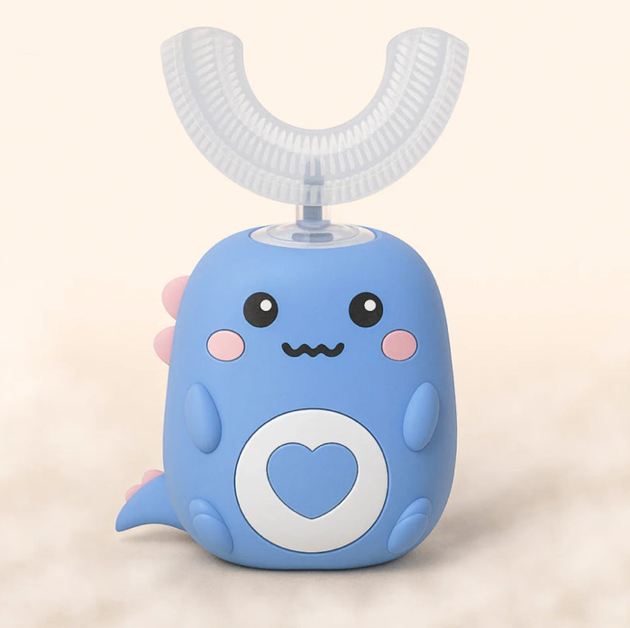 Brosse à dents électrique ludique pour enfant (Une brosse de tête offerte)
