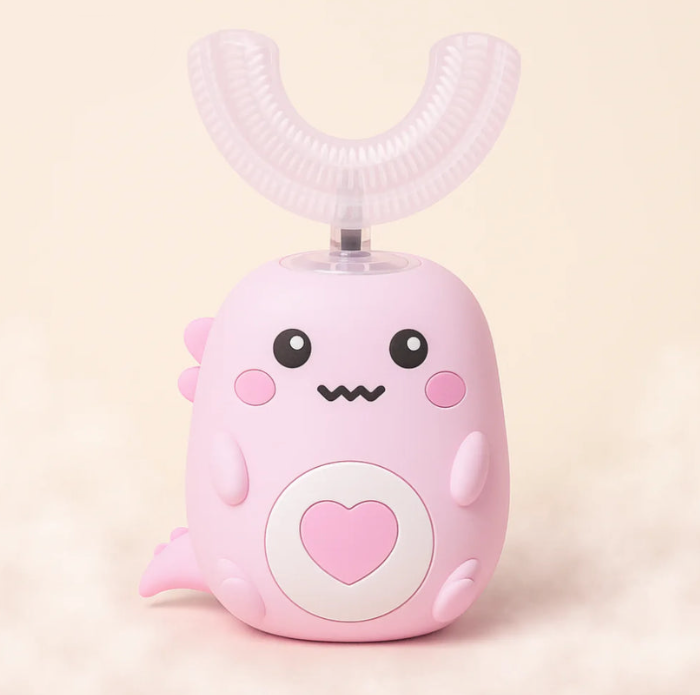 Brosse à dents électrique ludique pour enfant (Une brosse de tête offerte)