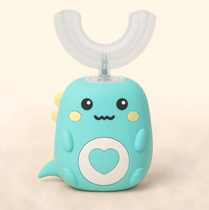 Brosse à dents électrique ludique pour enfant (Une brosse de tête offerte)