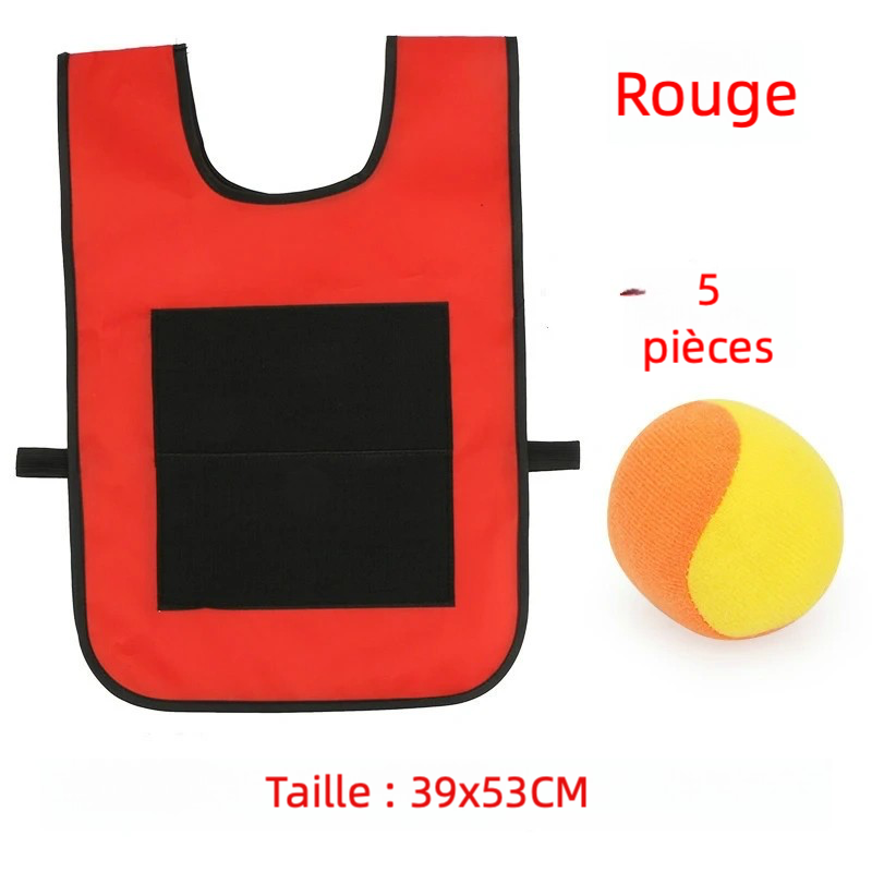 Gilet de Jeu avec Balles Adhésives – Jouet Sportif pour Enfants