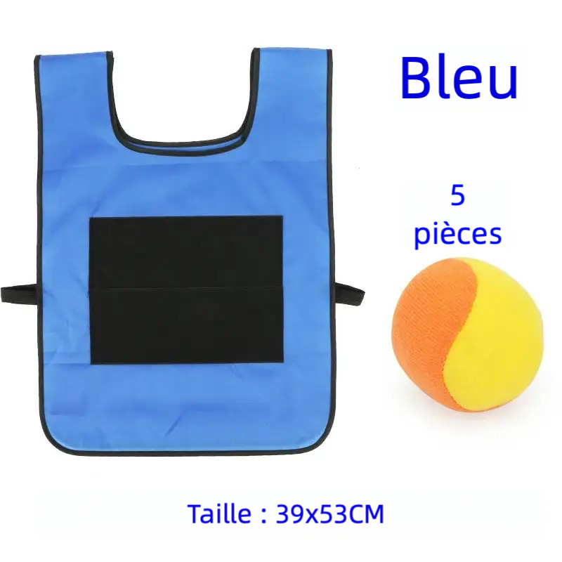 Gilet de Jeu avec Balles Adhésives – Jouet Sportif pour Enfants