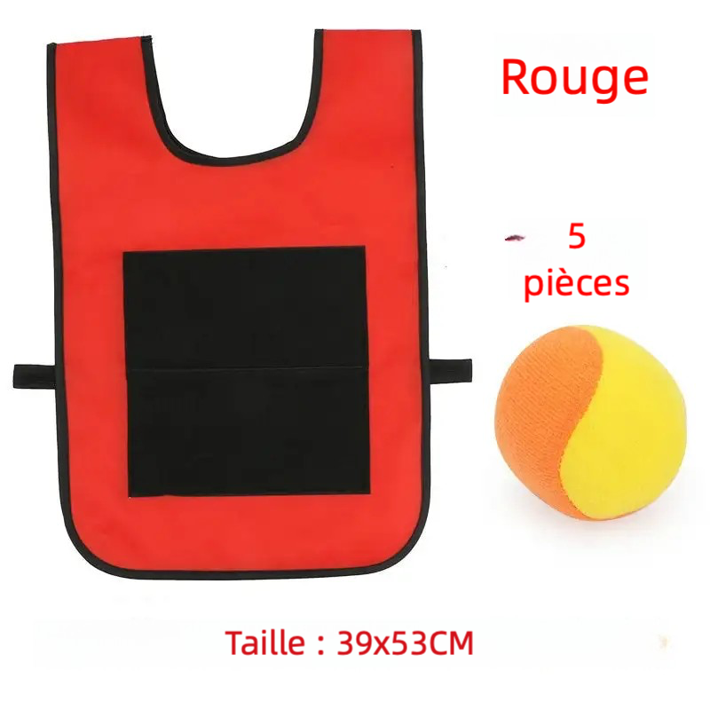 Gilet de Jeu avec Balles Adhésives – Jouet Sportif pour Enfants
