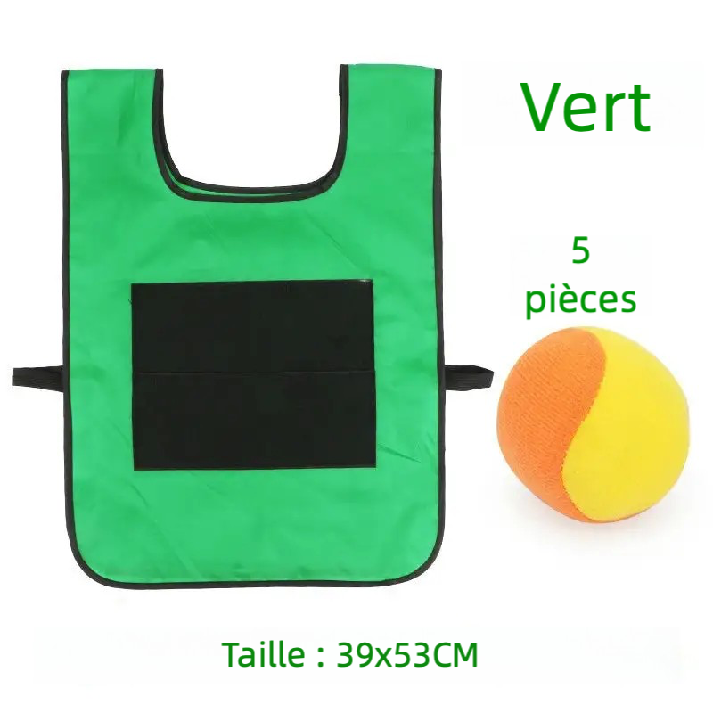 Gilet de Jeu avec Balles Adhésives – Jouet Sportif pour Enfants