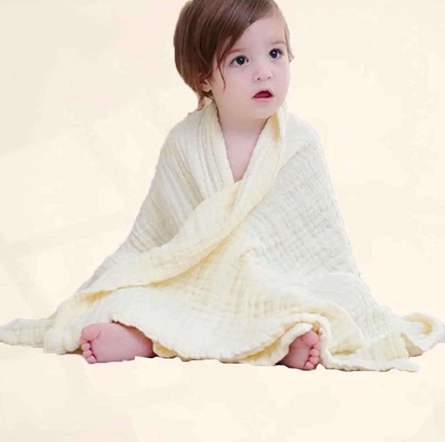 100% Cotton Baby Bath Towel, Newborn Blanket