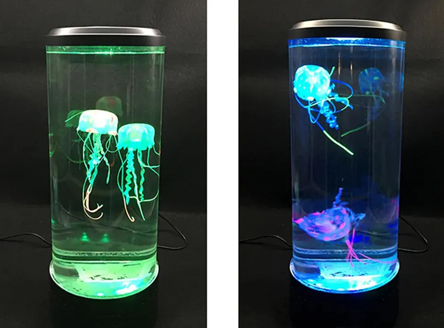 Décoration lampe LED aquarium de méduses fantaisie, veilleuse pour enfant