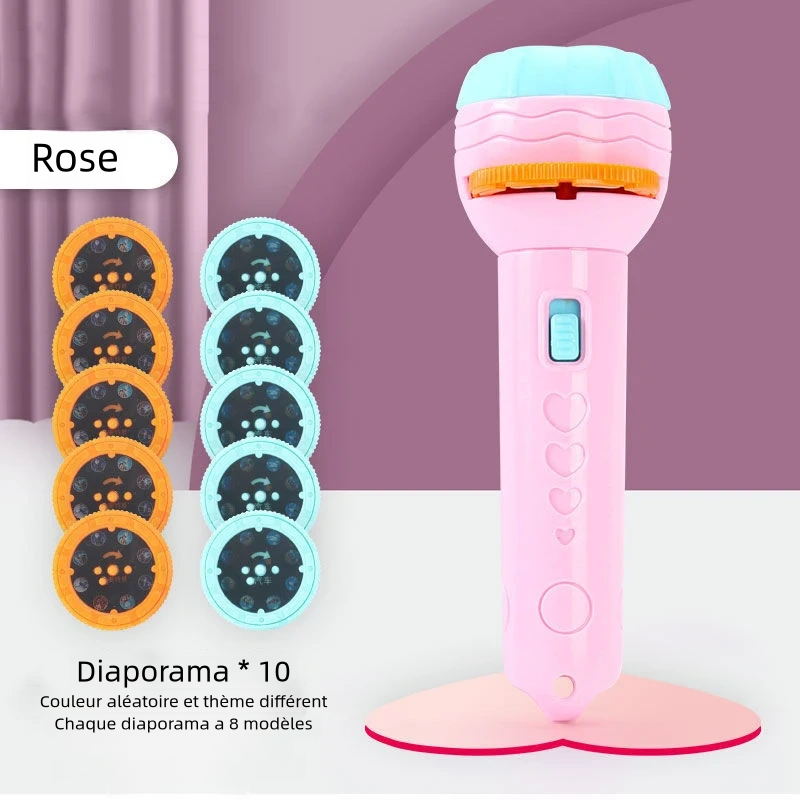 Jouet amusant éducatif, Torche de projecteur de diapositives