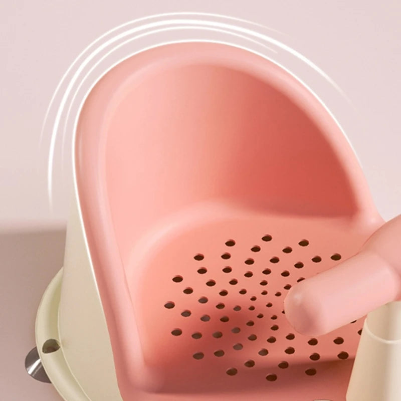 Support de bain pour bébé Poignée détachable Chaise de baignoire pour 6-18 mois