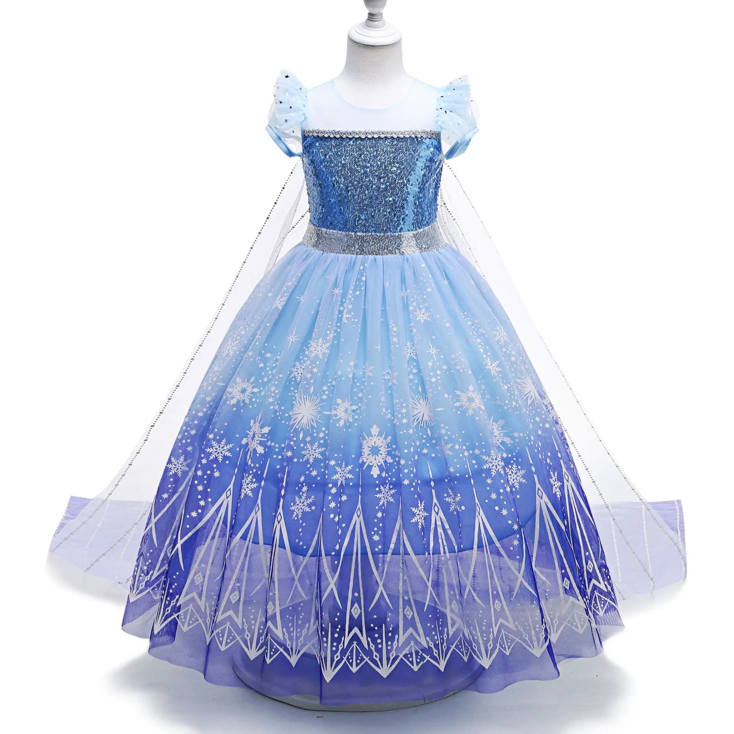 Robe lumineuse de la princesse Elsa gelée pour filles