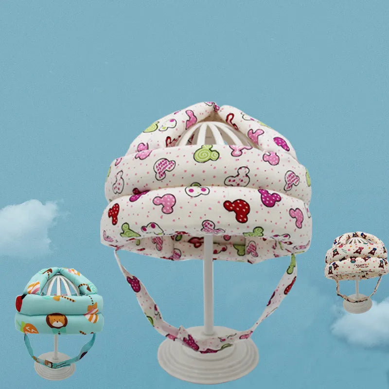 Casque de sécurité en coton pour bébés et enfants, pour marcher et ramper