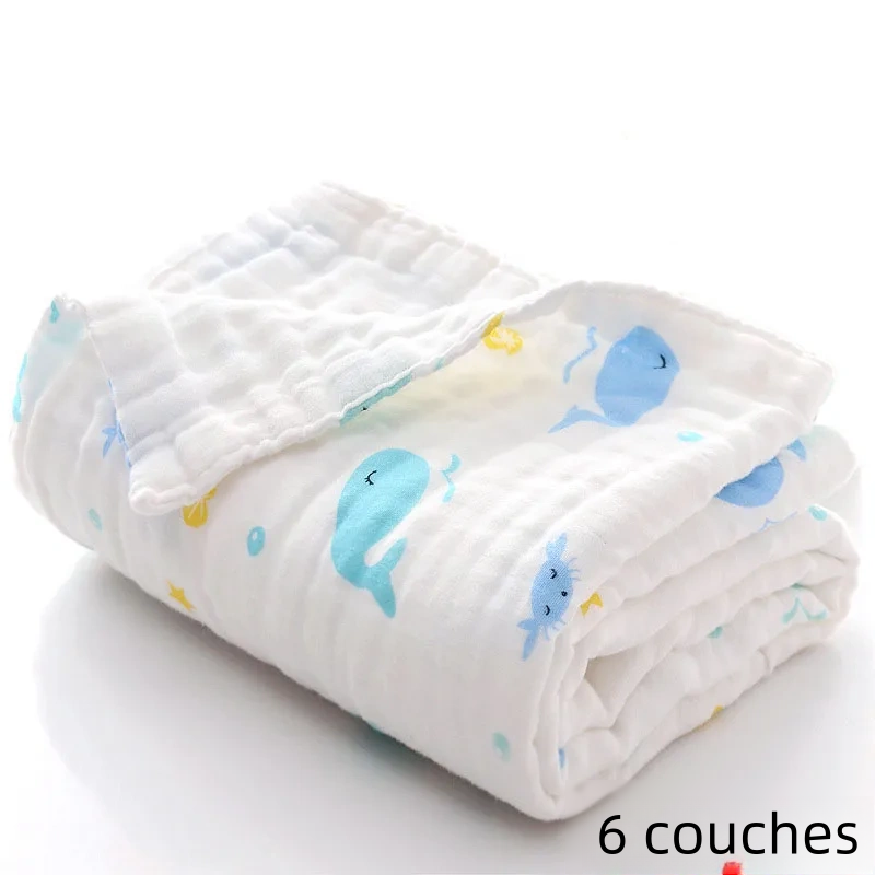 100% Cotton Baby Bath Towel, Newborn Blanket