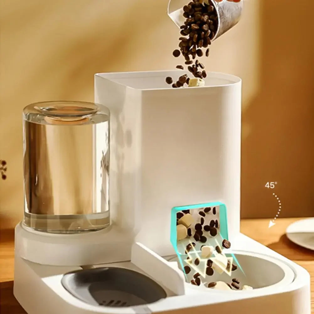 Distributeur automatique 2-en-1 pour animaux de compagnie