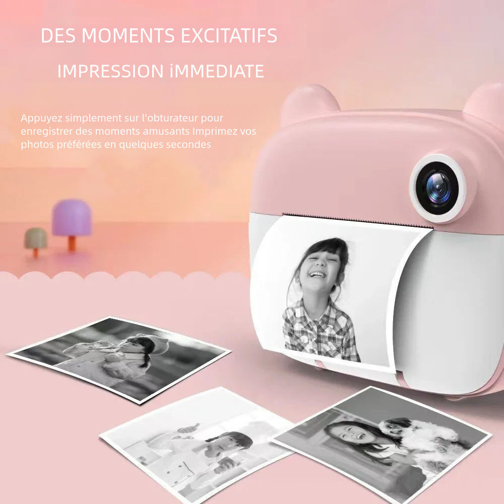 Appareil photo numérique pour enfants avec impression instantanée