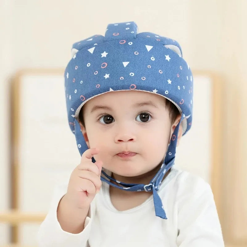 Casque de sécurité en coton pour bébés et enfants, pour marcher et ramper