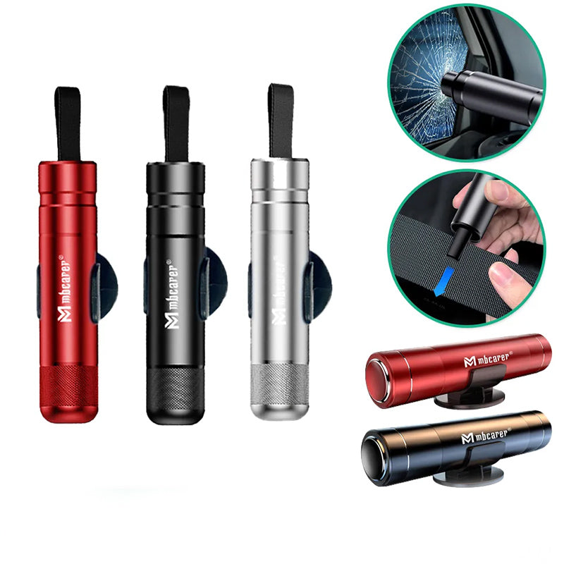 Pour les adultes, marteau de sécurité pour voiture - Briseur de vitre d'urgence automobile avec coupe-ceinture