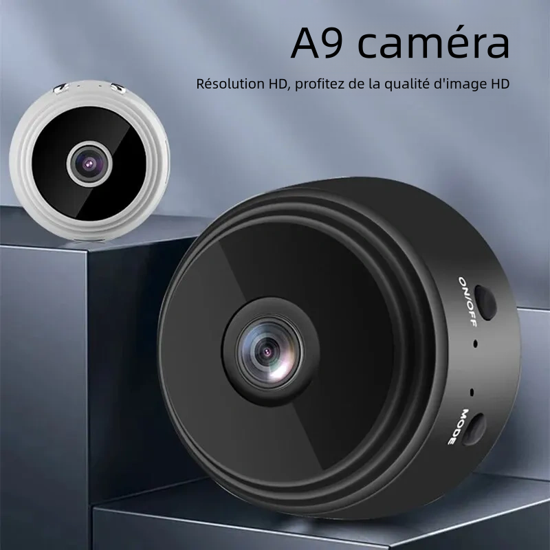 Caméra mini A9 WiFi sans fil, enregistreur vidéo, surveillance intelligente pour maison et bébés