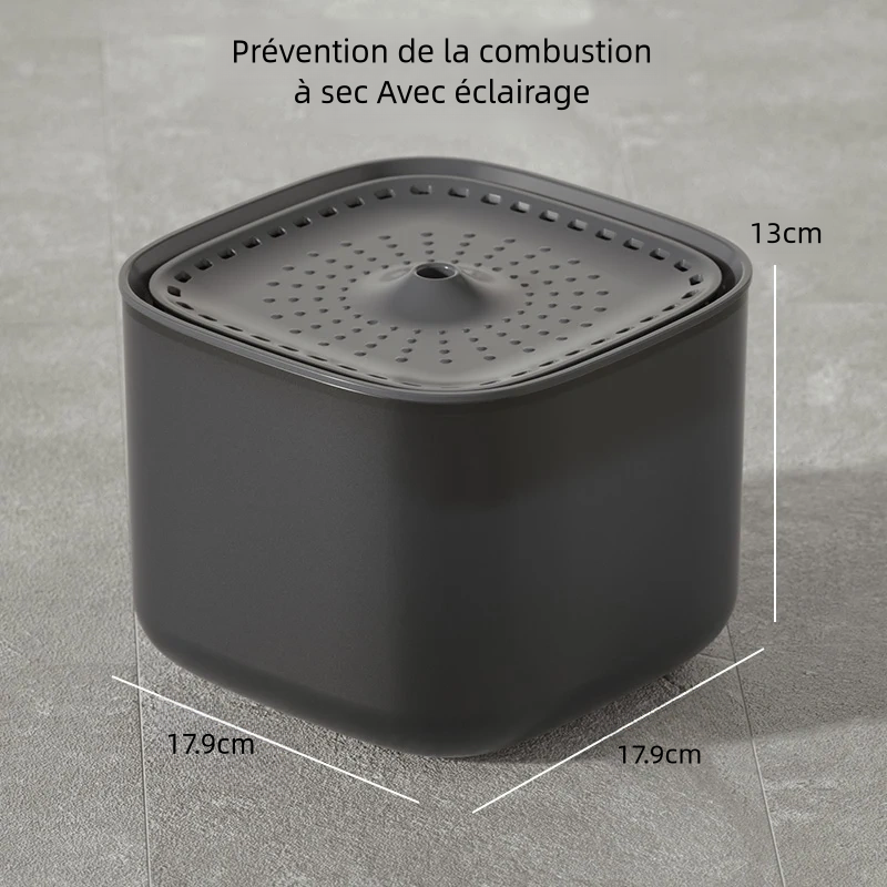 Fontaine à eau pour chat de 3 litres avec filtre à recyclage automatique