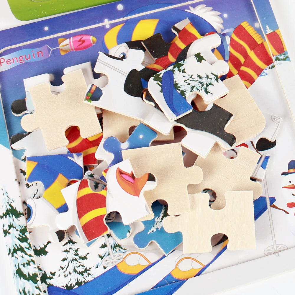 Jeu de puzzles éducatifs pour enfants pour l'apprentissage