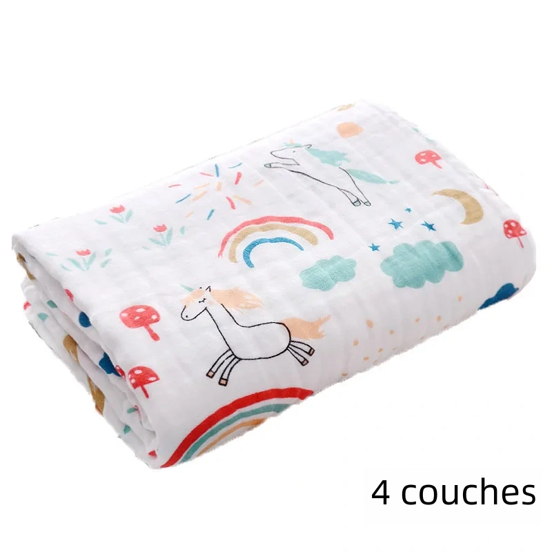 100% Cotton Baby Bath Towel, Newborn Blanket