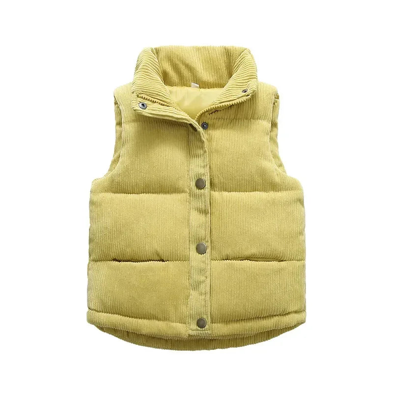Gilet en coton pour bébé, vêtement pour enfants, garçons et filles, manteau d'extérieur