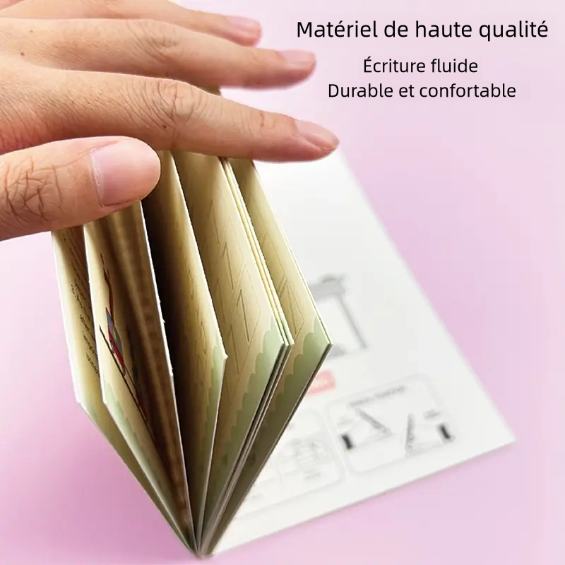 Livre de copie magique avec stylo, 4 Livres, essuyage gratuit