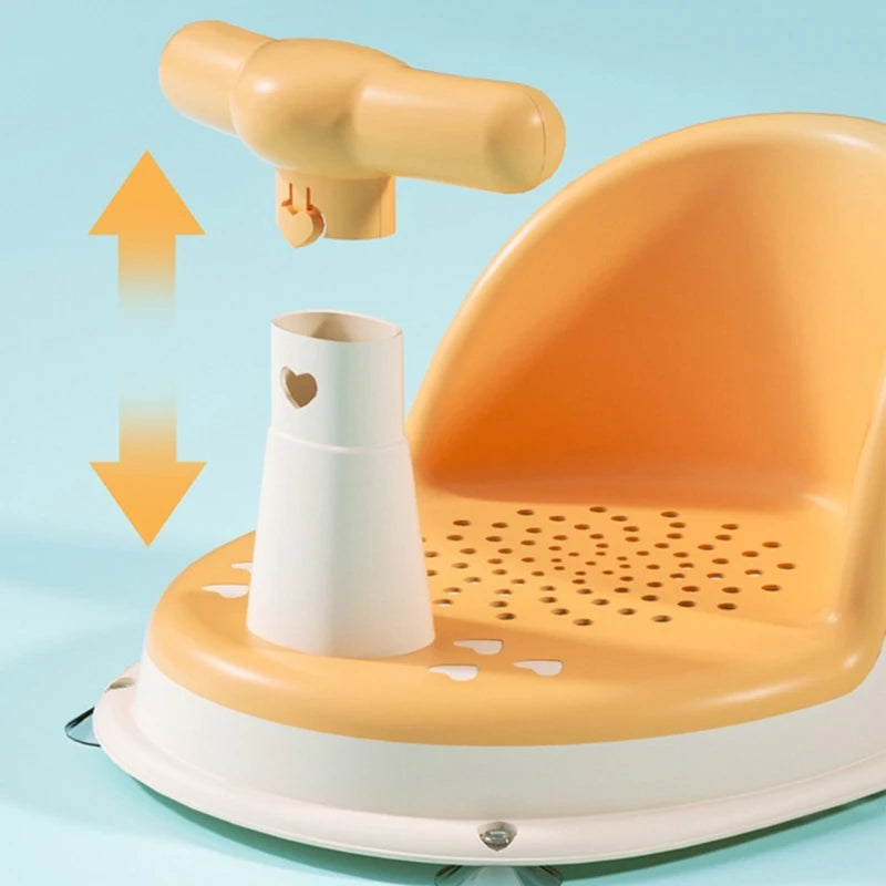Support de bain pour bébé Poignée détachable Chaise de baignoire pour 6-18 mois