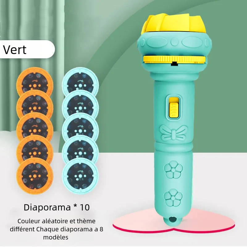 Jouet amusant éducatif, Torche de projecteur de diapositives