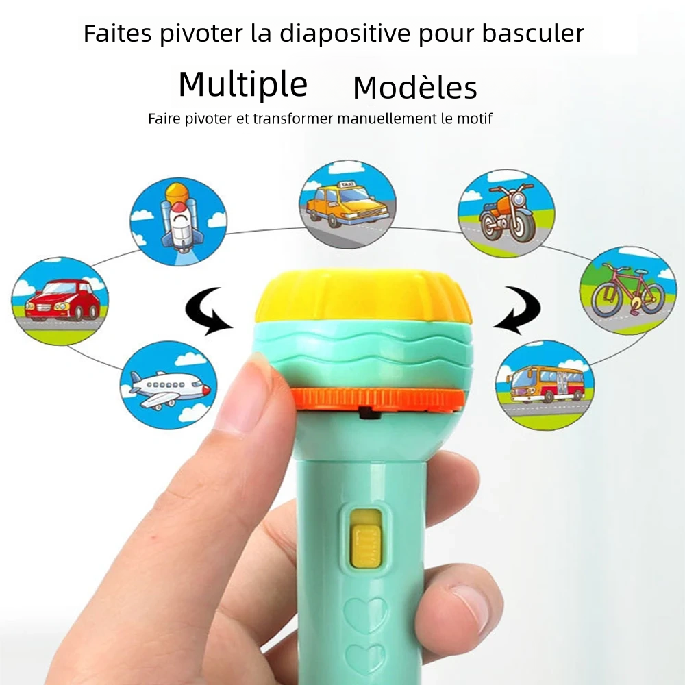 Jouet amusant éducatif, Torche de projecteur de diapositives
