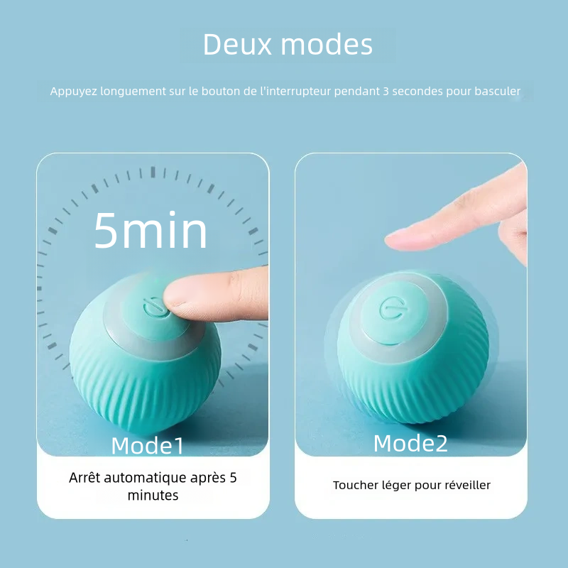Jouets pour chat intelligents roulants interactifs