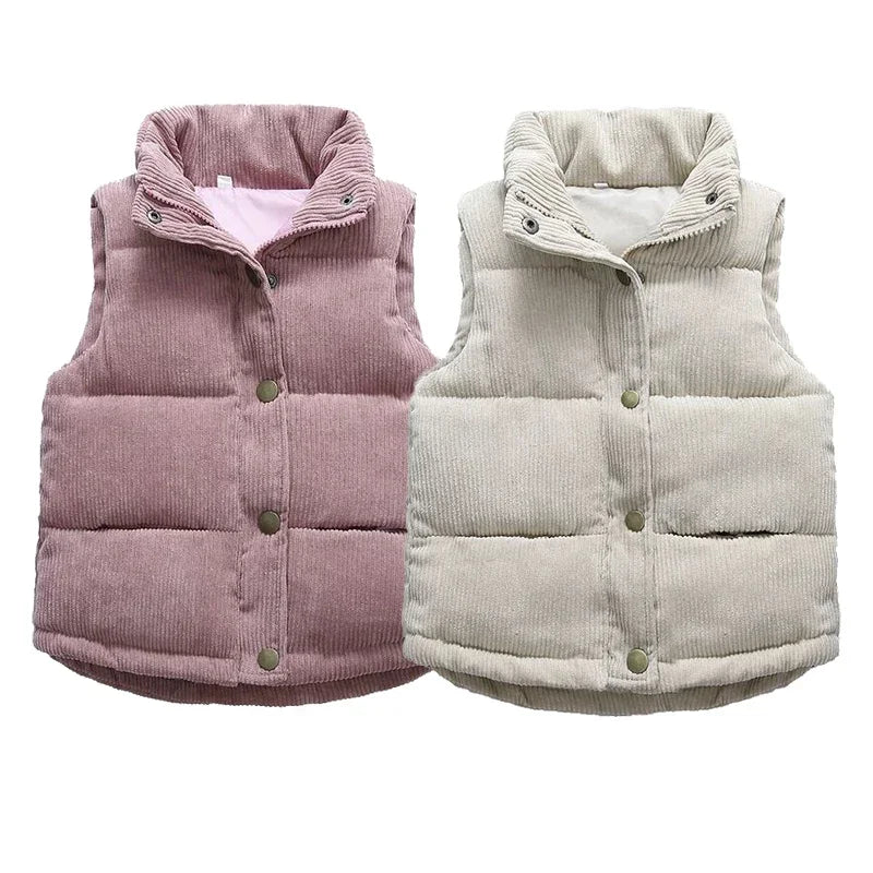 Gilet en coton pour bébé, vêtement pour enfants, garçons et filles, manteau d'extérieur