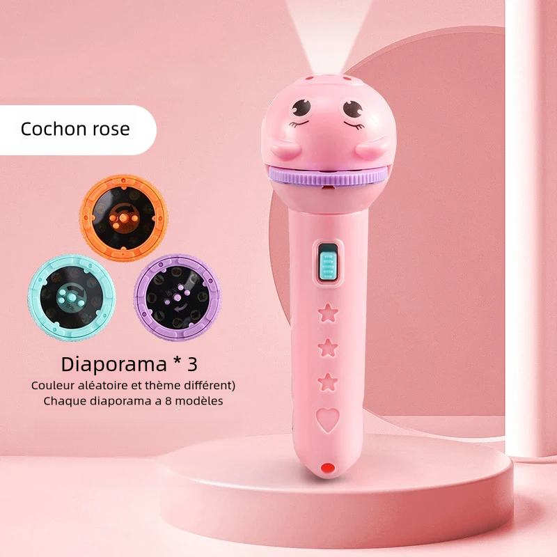 Jouet amusant éducatif, Torche de projecteur de diapositives
