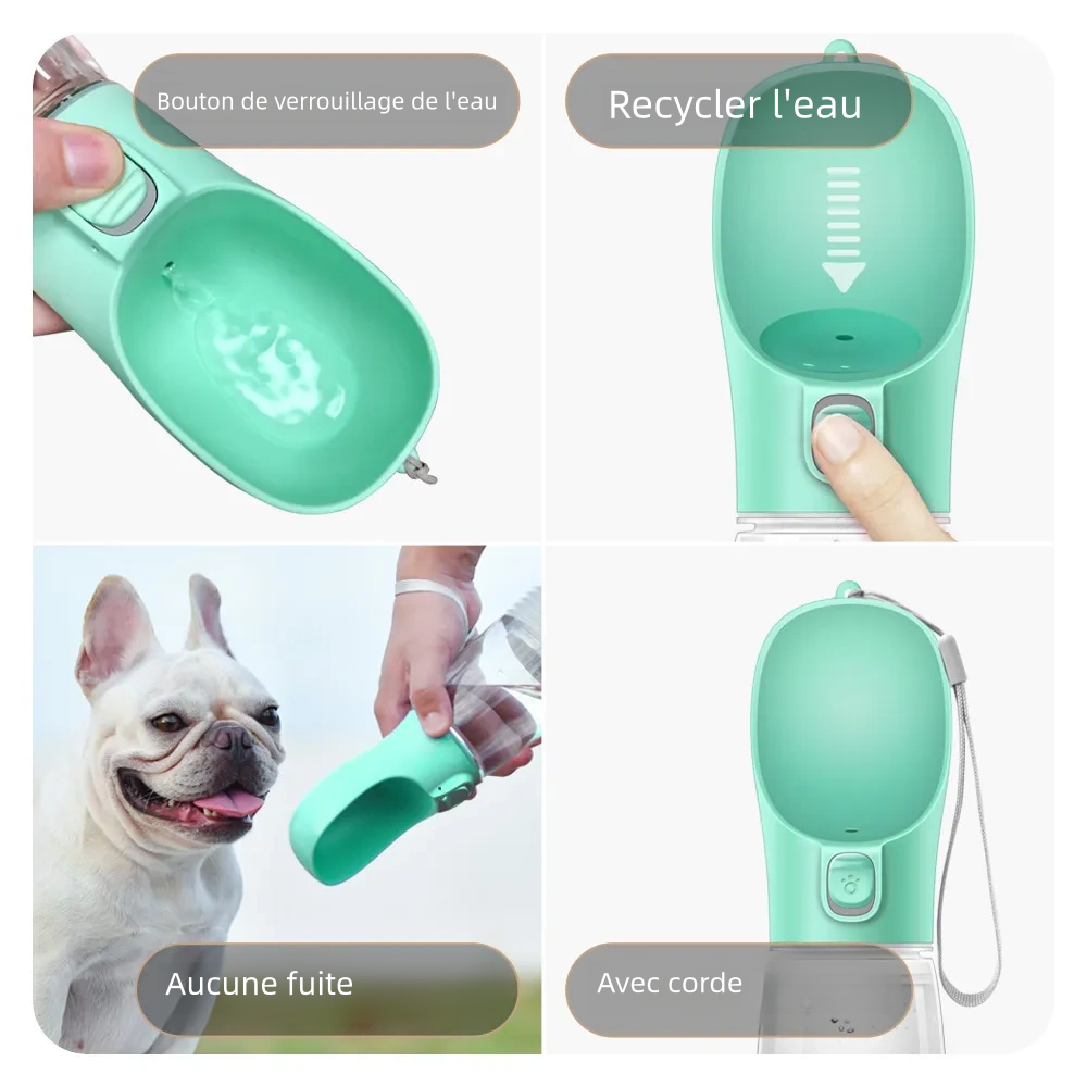 Bouteille d'eau portable pour petit chien, grand chien et chat