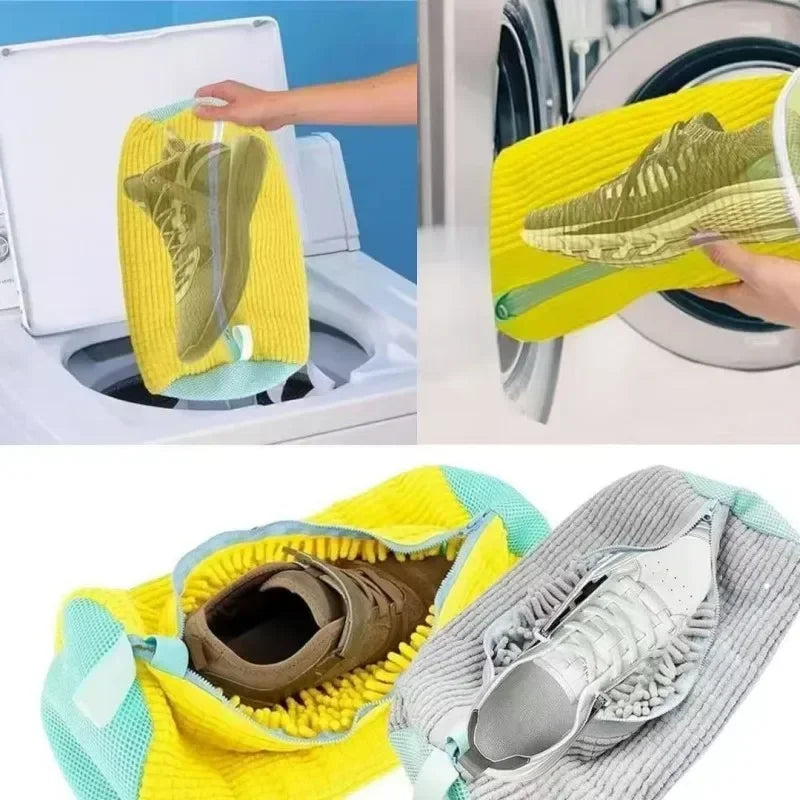 Sac de lavage réutilisable adapté à tous les types de chaussures