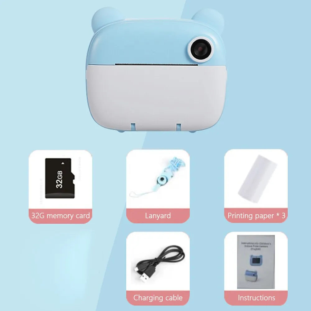 Appareil photo numérique pour enfants avec impression instantanée