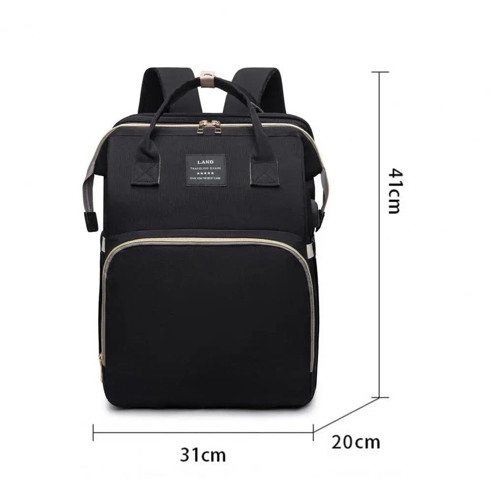 Sac multifonctions à dos avec filet pare-soleil pour bébés