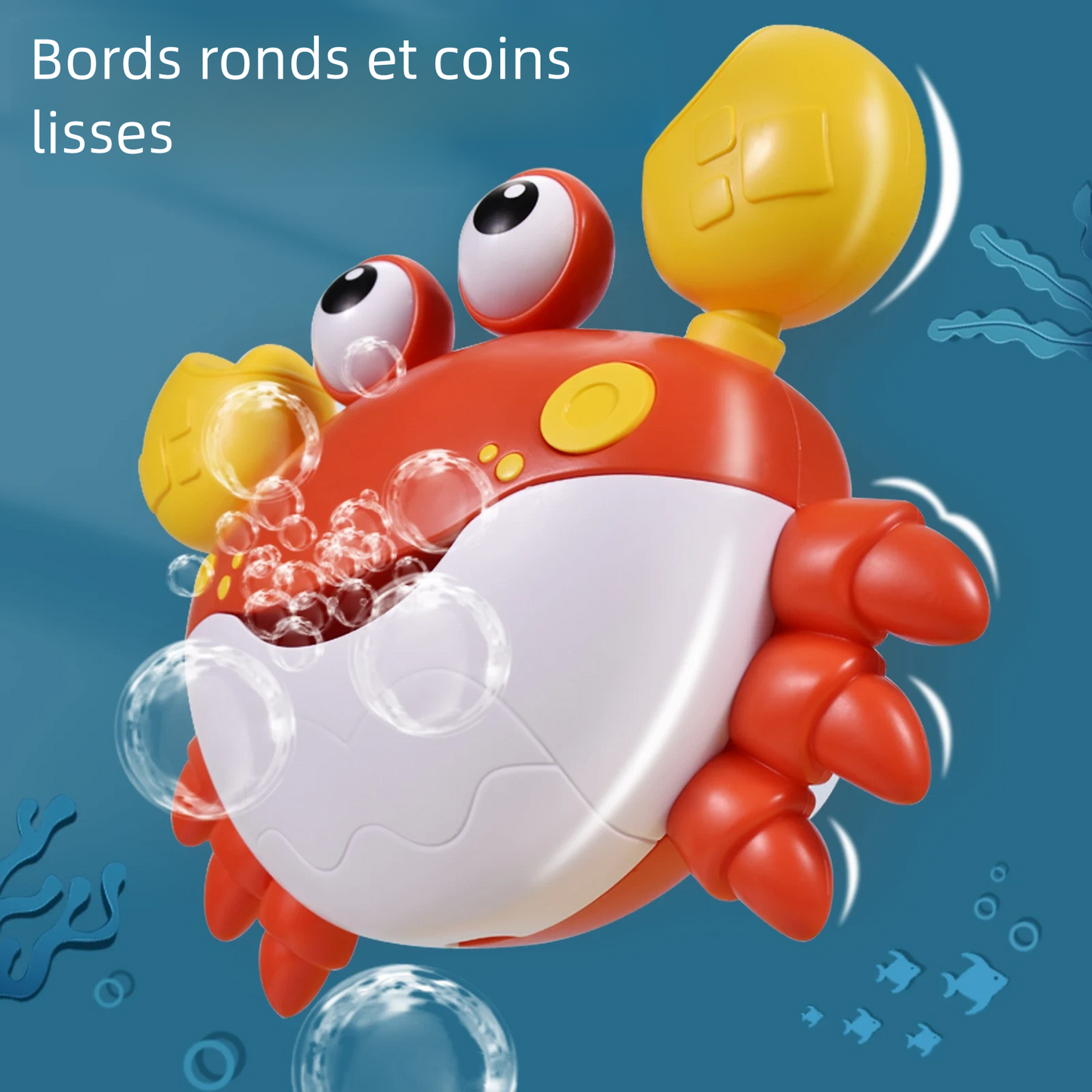 Machine à Bulles de Bain Crabe pour faire des bulles dans la baignoire et jouer 12 chansons