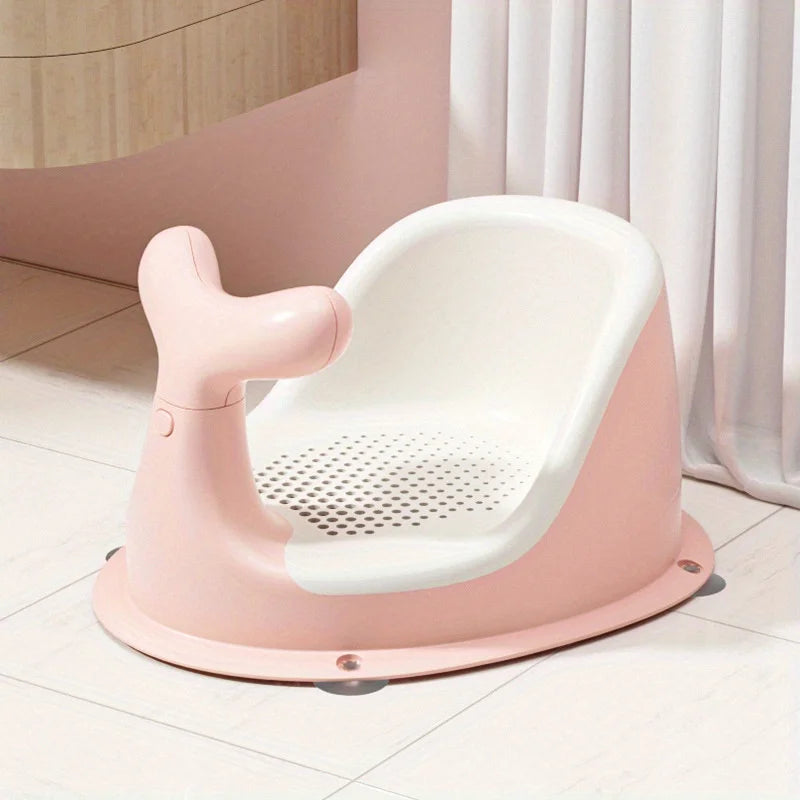 Foldable Silicone Baby Bathtub with Real-Time Temperature Detection and Non-Slip Bottom