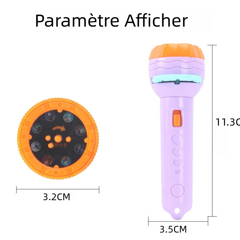 Jouet amusant éducatif, Torche de projecteur de diapositives