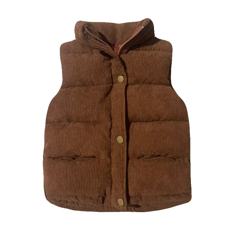 Gilet en coton pour bébé, vêtement pour enfants, garçons et filles, manteau d'extérieur
