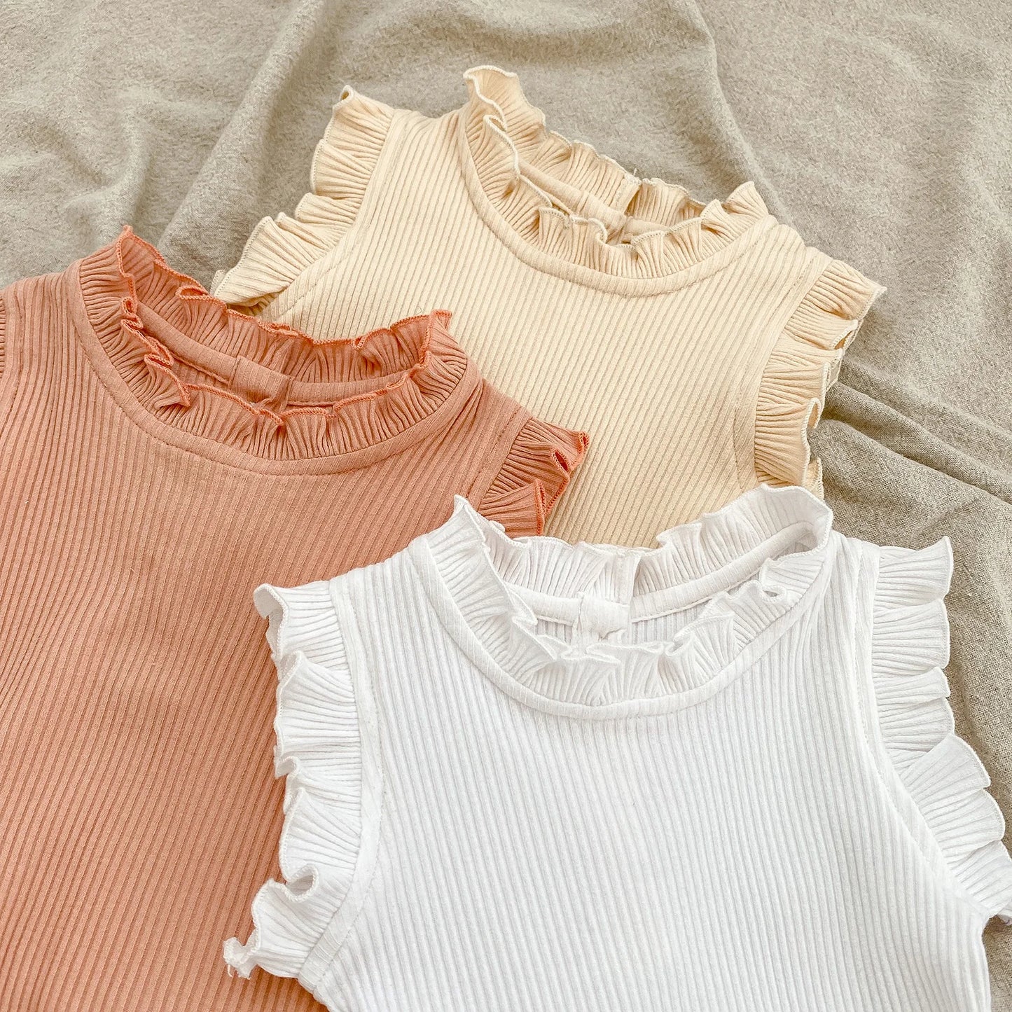 Ensemble de vêtements d'été en coton pour fille