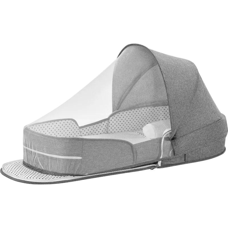 Lit de bébé portable, pliable, multifonctionnel et mobile, avec moustiquaire