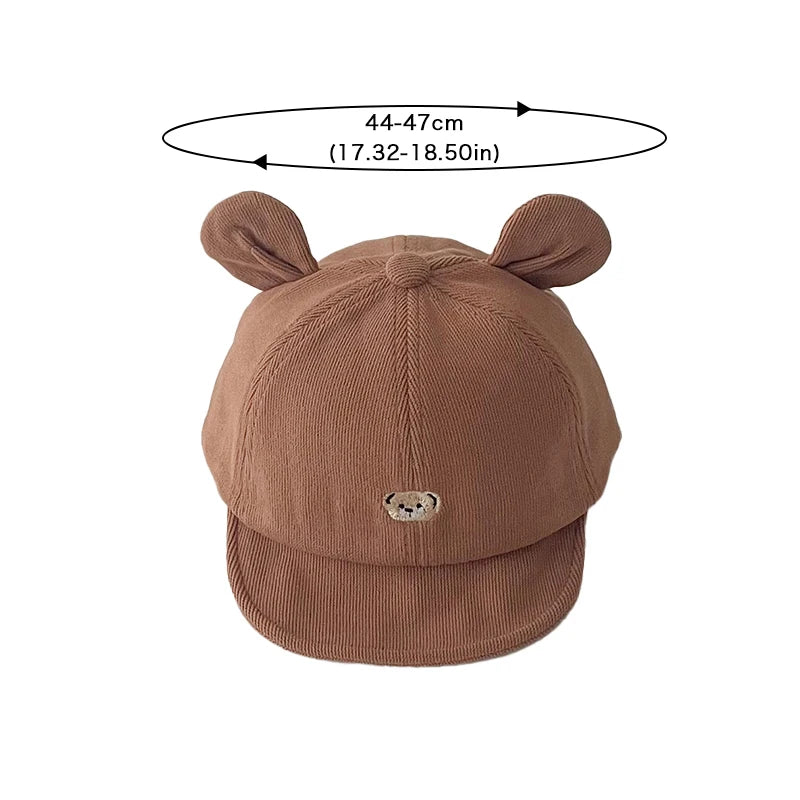 Mignon chapeau brodé réglable, chapeaux de soleil pour enfants