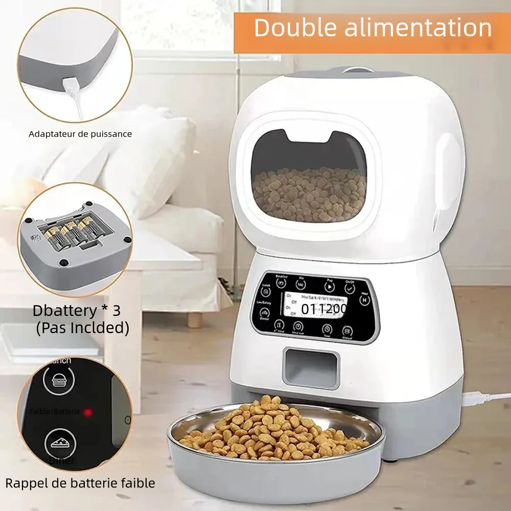 Alimentation automatique pour animaux de compagnie pour chats et chiens