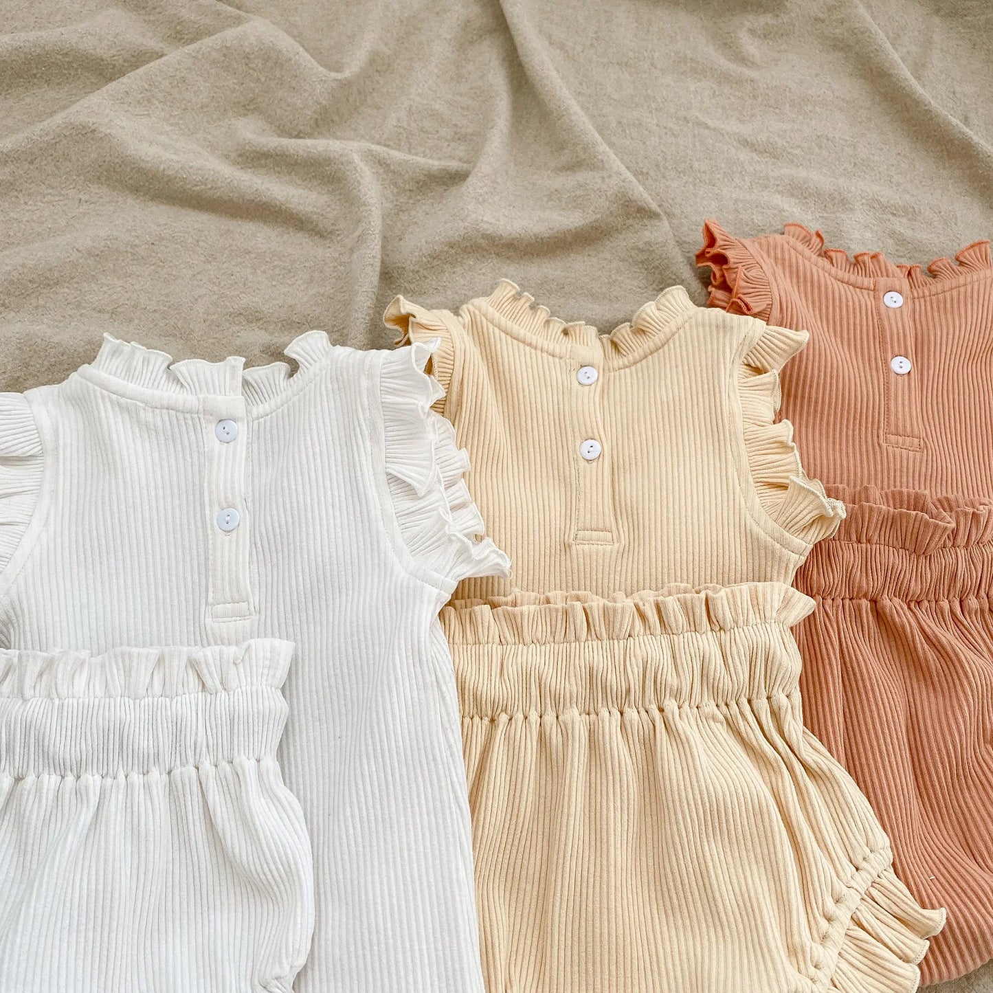 Ensemble de vêtements d'été en coton pour fille