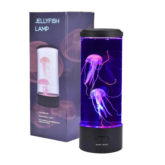 Décoration lampe LED aquarium de méduses fantaisie, veilleuse pour enfant