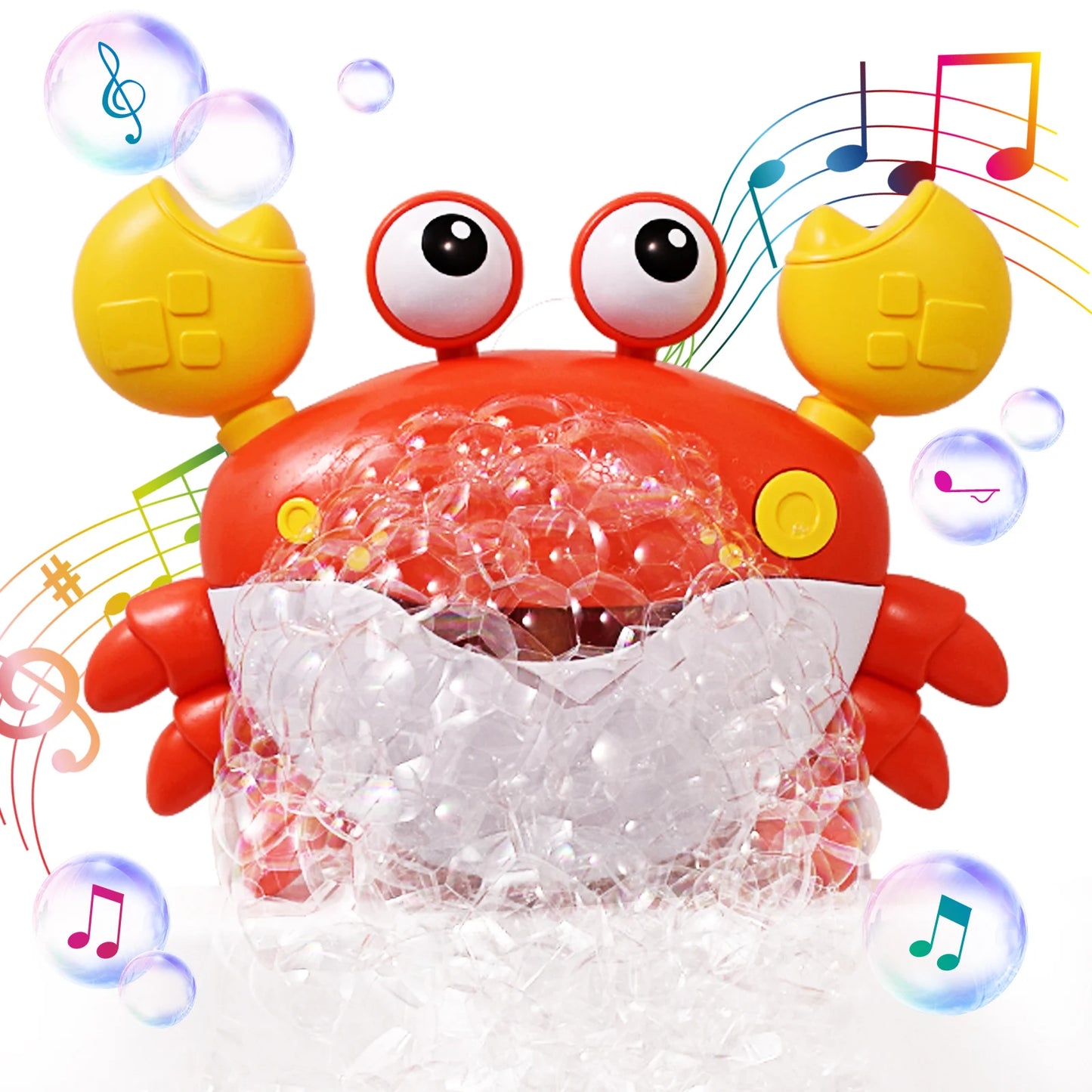 Machine à Bulles de Bain Crabe pour faire des bulles dans la baignoire et jouer 12 chansons
